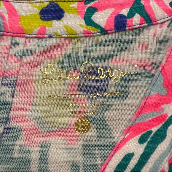 Lilly Pulitzer Amberly Dress in Iris Blue Casa Azul size L - Picture 14 of 16